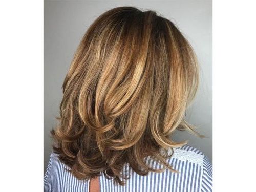 25 Stunning Medium Length Haircuts For Women – 2022 With Newest Straight Lob Haircuts With Feathered Ends (View 20 of 25)