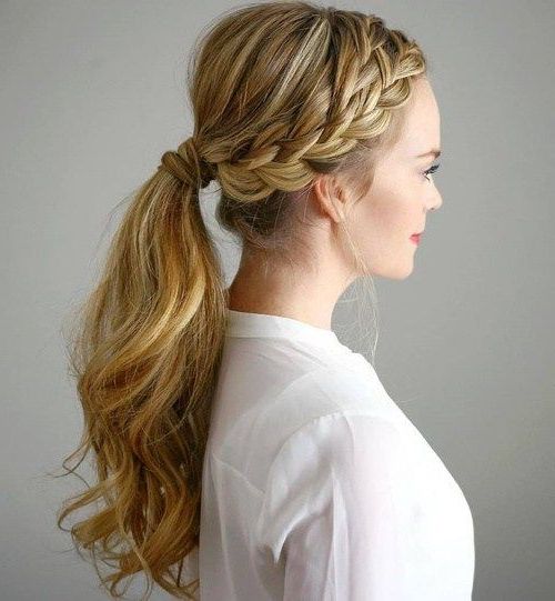 30 Fantastic French Braid Ponytails | French Braid Ponytail, French Braid  Hairstyles, Braided Ponytail Pertaining To Most Recently Fantastic Side Braid Hairstyles (View 5 of 25)