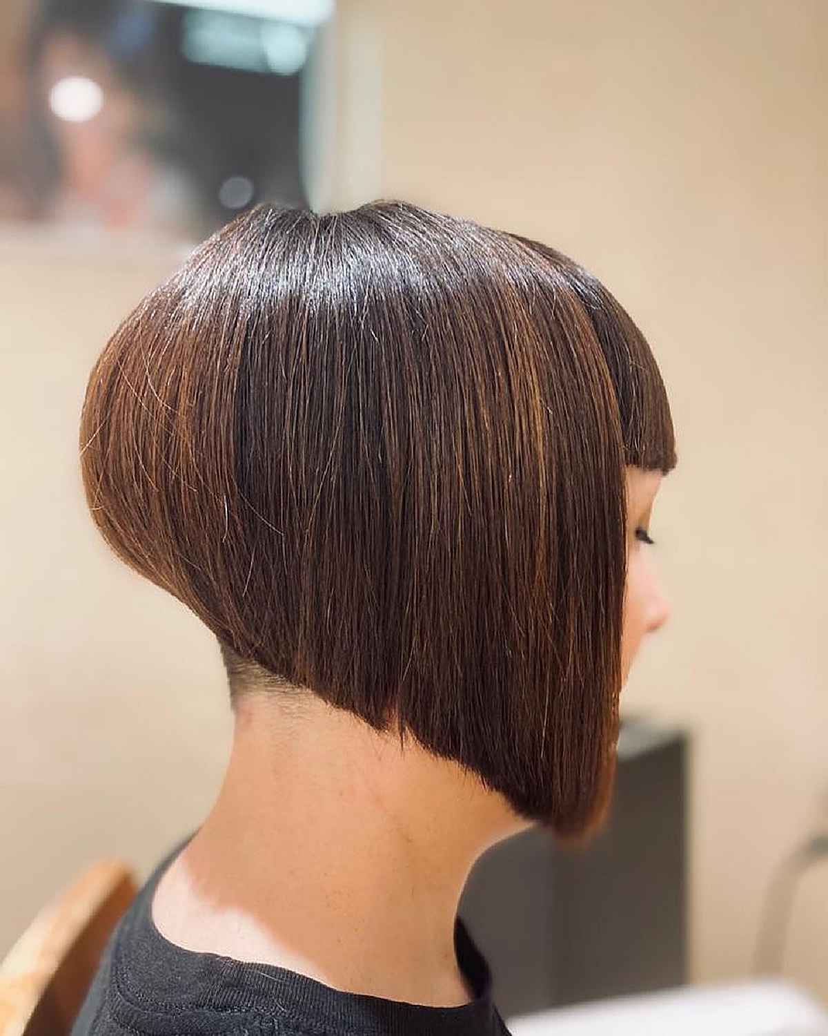 30 Flattering Undercut Bob Haircuts To Consider This Year In A Line Bob Hairstyles With An Undercut (View 11 of 25)