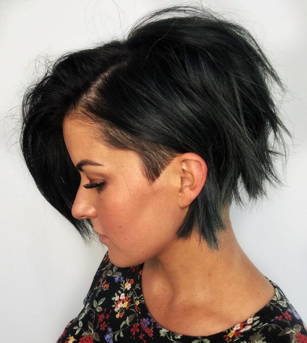 30 Flattering Undercut Bob Haircuts To Consider This Year Within A Line Bob Hairstyles With An Undercut (View 7 of 25)