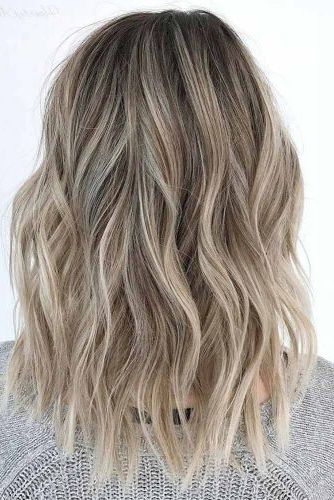 30 Medium Length Layered Hairstyles You'll Want To Try Immediately For Recent Lob Haircuts With Ash Blonde Highlights (Photo 25 of 25)