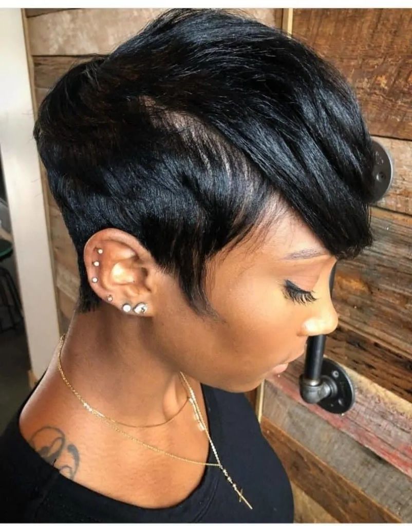30 Pixie Cut Hairstyles For Black Women | Black Beauty Bombshells With Regard To Pixie Bob Hairstyles With Braided Bang (View 25 of 25)