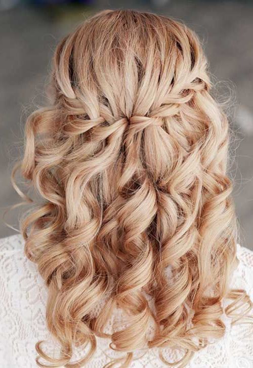 30 Trendiest And Most Chic Half Updos For Brides – Weddingomania Intended For Most Recent Braided Half Up Hairstyles For A Cute Look (View 14 of 25)