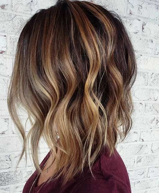 31 Cool Balayage Ideas For Short Hair – Stayglam | Capelli Color Caramello,  Capelli Castani Medi, Capelli With Best And Newest Milk Chocolate Balayage Haircuts For Long Bob (View 11 of 25)