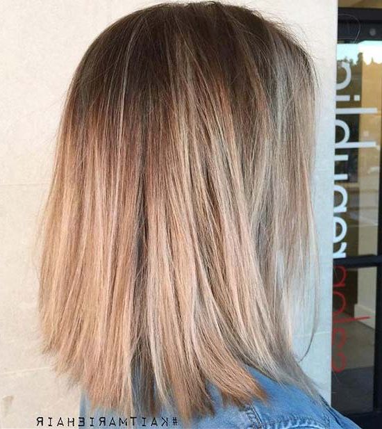 31 Lob Haircut Ideas For Trendy Women – Page 3 Of 3 – Stayglam For 2018 Blunt Beige Blonde Lob Haircuts (View 20 of 25)