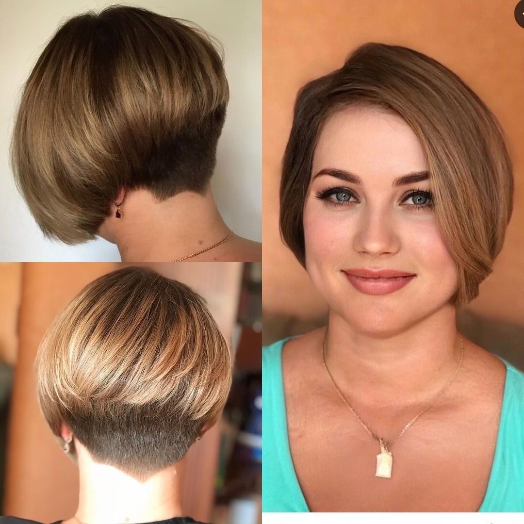 31 Raddest Short Undercut Bob Haircuts For Women With Thick Hair Within A Line Bob Hairstyles With An Undercut (View 9 of 25)