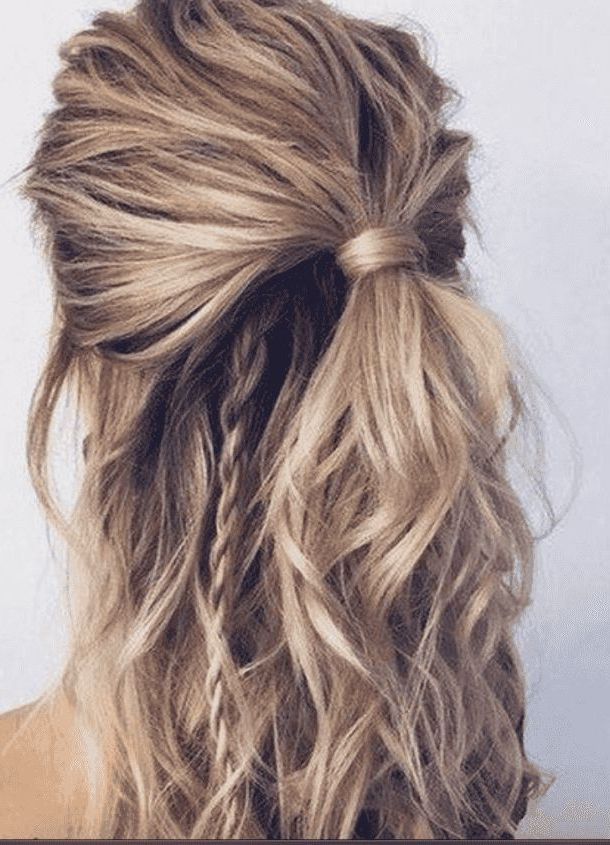 35 Best Half Up Bun Hairstyles That Don't Look Messy | Half Up Hair, Half  Bun Hairstyles, Hair Styles Inside Best And Newest Messy Medium Half Up Hairstyles (View 1 of 25)
