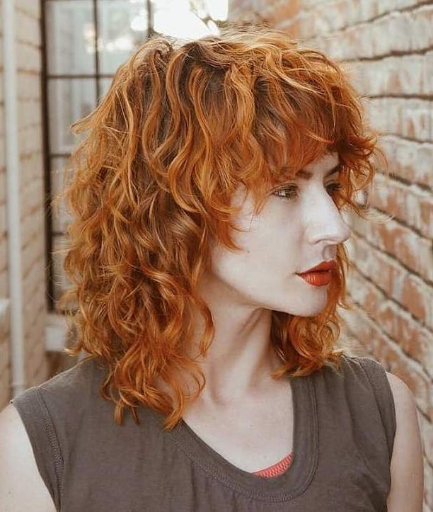 35 Stunning Ways To Wear Long Bob Haircuts In 2022 Intended For Most Recent Curly Lob Haircuts With Feathered Ends (View 10 of 25)