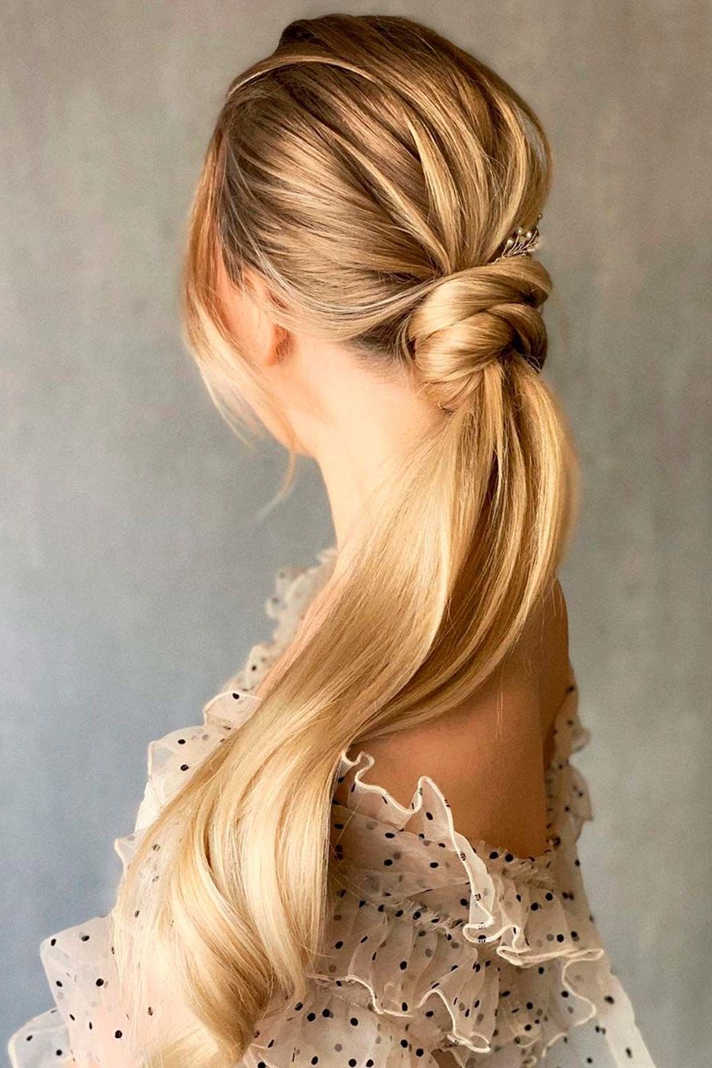 35 Unique Low Ponytail Ideas For Simple But Attractive Looks Pertaining To Most Recent Low Pony Hairstyles With Bangs (View 17 of 25)