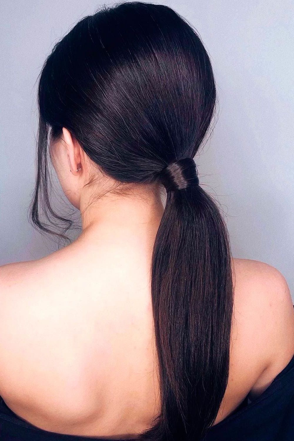 35 Unique Low Ponytail Ideas For Simple But Attractive Looks Within Most Popular Low Pony Hairstyles With Bangs (View 5 of 25)