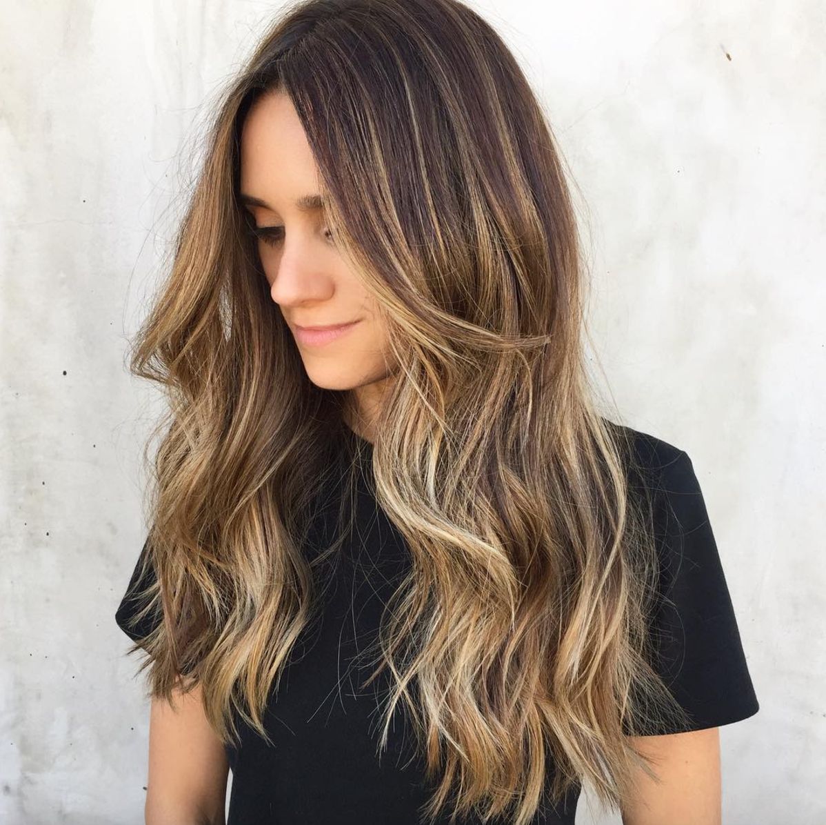 39 Balayage Hair Ideas For Brown Hair, Blonde Hair & More | Glamour With Most Popular Layered Haircuts With Warm Balayage (View 7 of 25)