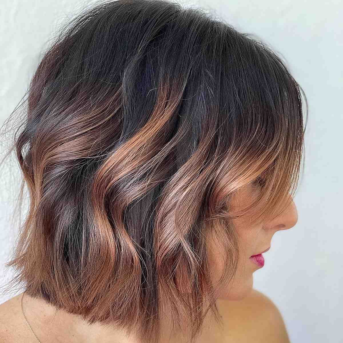 39 Best Blunt Cut Bob Haircuts For Every Face Shape Intended For 2018 Rose Gold Blunt Lob Haircuts (Photo 24 of 25)