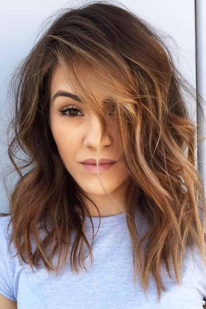 40 Chic Medium Length Layered Hair – Love Hairstyles With Layered And Side Parted Hairstyles For Short Hair (View 17 of 25)