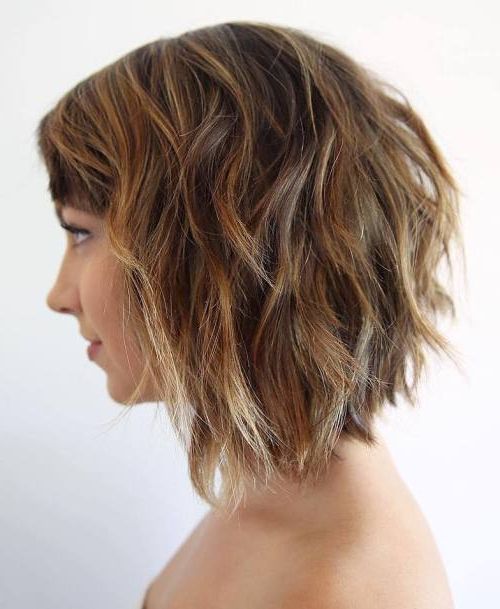 40 Choppy Bob Hairstyles 2022: Best Bob Haircuts For Short, Medium Hair –  Hairstyles Weekly Intended For Blonde Balayage Shaggy Bob Hairstyles (View 13 of 25)