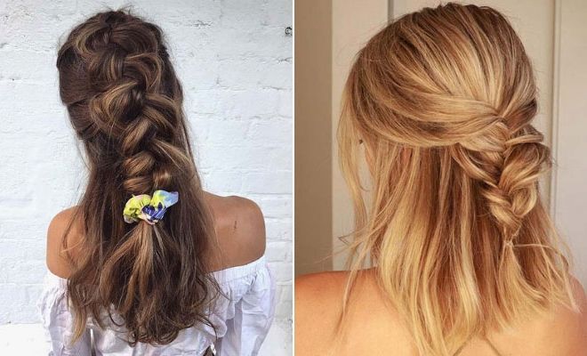 41 Pretty Half Up, Half Down Braid Hairstyles To Diy – Stayglam Intended For Most Current Braided Half Up Hairstyles For A Cute Look (View 7 of 25)
