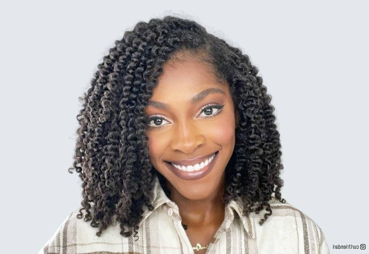 42 Best Medium Length Hairstyles For Natural Hair (black Women) Pertaining To Most Current Medium Hair Length Hairstyles With Braids (Photo 18 of 25)