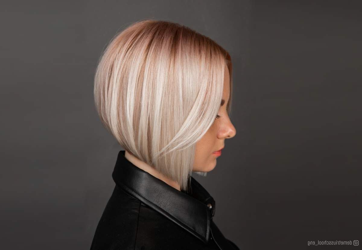 42 Trendiest Short Blonde Bob Ideas Right Now Intended For Platinum Balayage On A Bob Hairstyles (View 24 of 25)