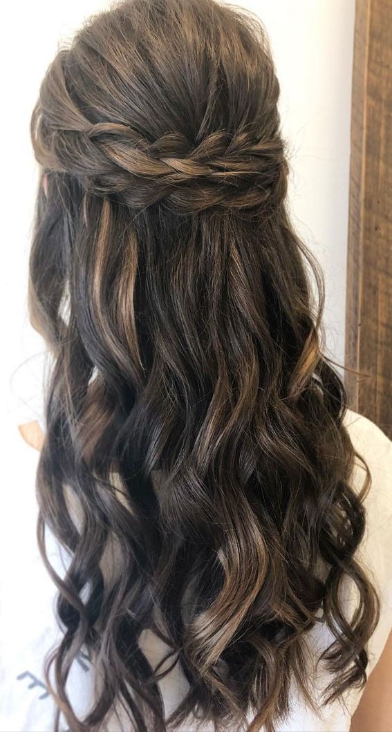 45 Beautiful Half Up Half Down Hairstyles For Any Length : Braid On Braid Within Current Braided Half Up Knot Hairstyles (View 22 of 25)
