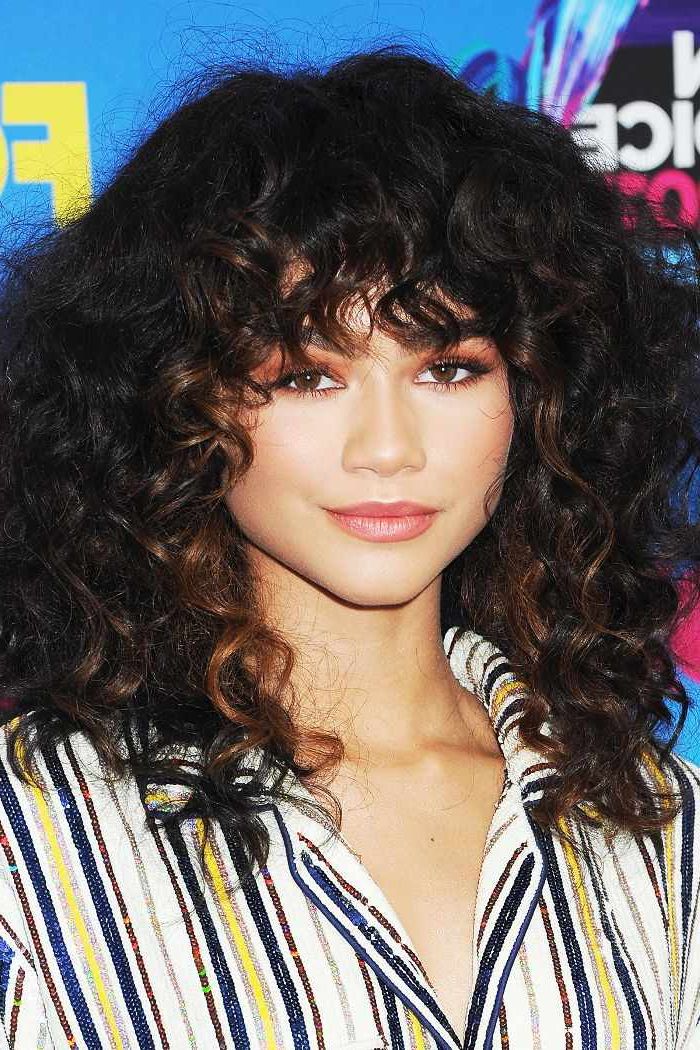 45 Best Shoulder Length Curly Haircuts & Styles With Regard To Most Recent Layered Curly Medium Length Hairstyles (View 21 of 25)