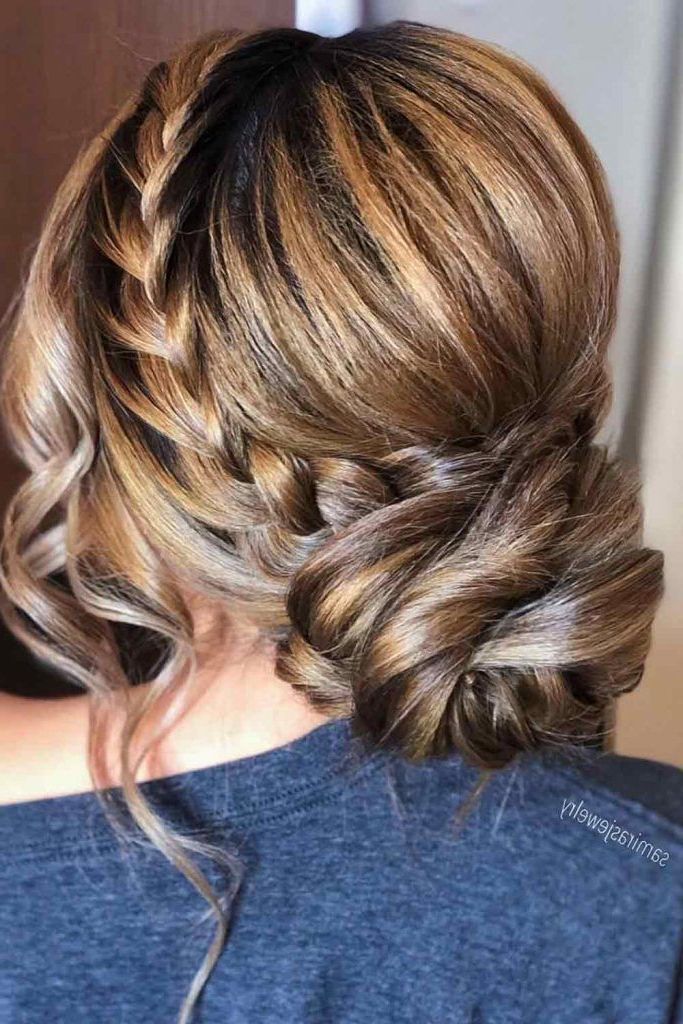 45 Trendy Updo Hairstyles For You To Try | Lovehairstyles In Most Current Wavy Updos Hairstyles For Medium Length Hair (View 12 of 25)