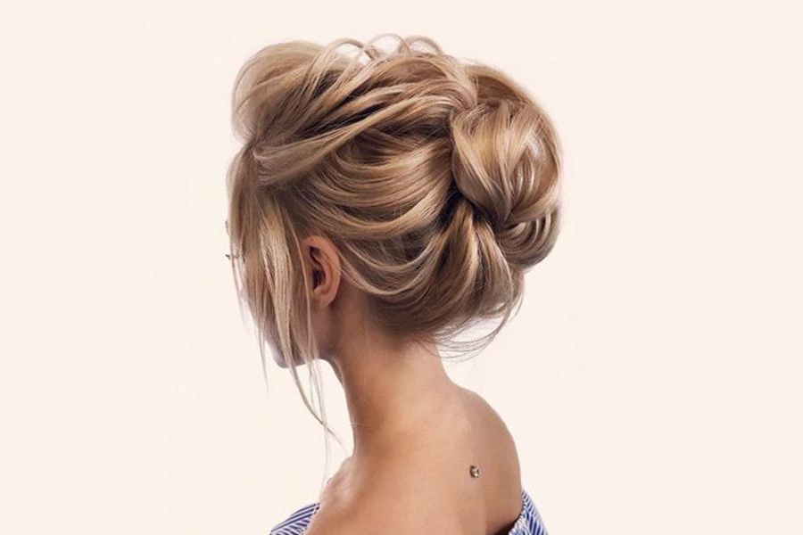 45 Trendy Updo Hairstyles For You To Try | Lovehairstyles Regarding Most Recent Wavy Updos Hairstyles For Medium Length Hair (View 5 of 25)