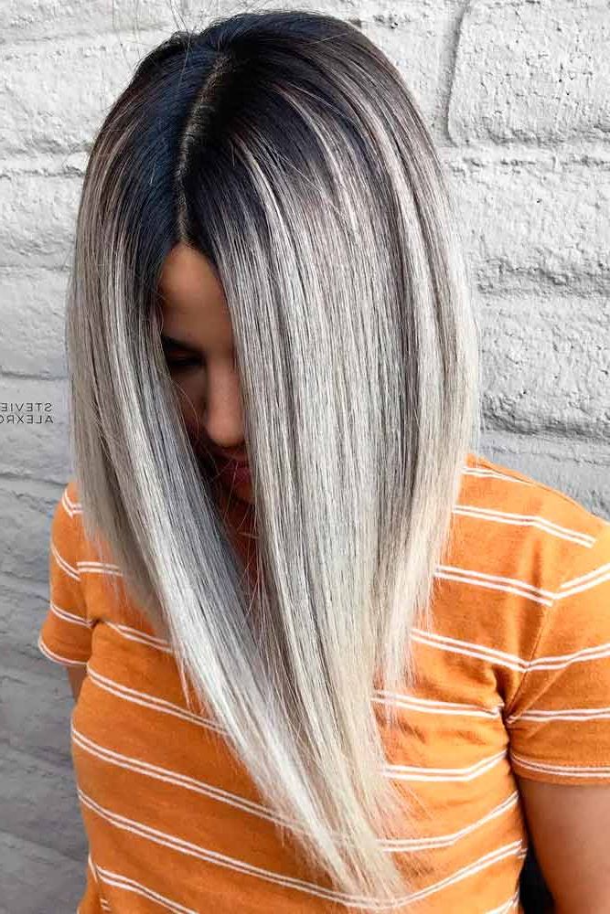 48 Long Bob Haircuts For All Occasions – Glaminati Regarding Most Popular Lob Haircuts With Ash Blonde Highlights (View 20 of 25)
