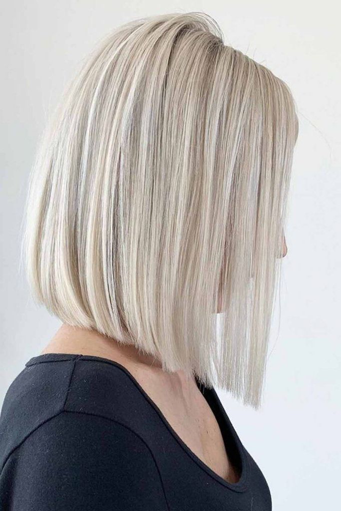 48 Long Bob Haircuts For All Occasions – Glaminati Regarding Recent Icy Blonde Inverted Bob Haircuts (Photo 24 of 25)