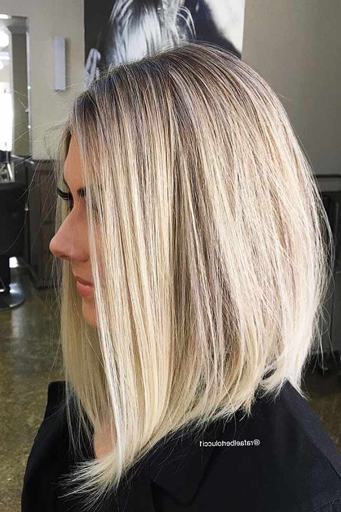 48 Long Bob Haircuts For All Occasions – Glaminati Within 2018 A Line Blonde Wavy Lob Haircuts (View 16 of 25)
