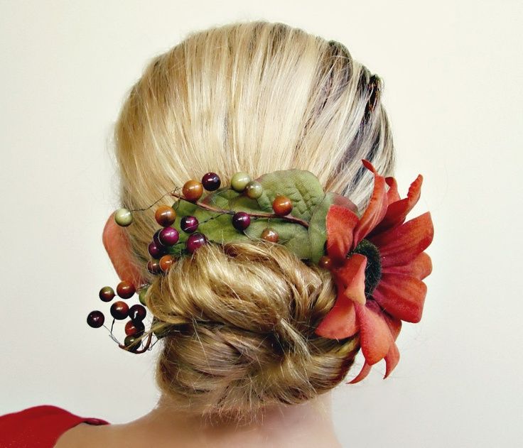 5 Gorgeous Hairstyles With Flowers For Your Autumn Wedding – Beth's Deluxe  Flowers Throughout Current Autumn Inspired Hairstyles (View 20 of 25)