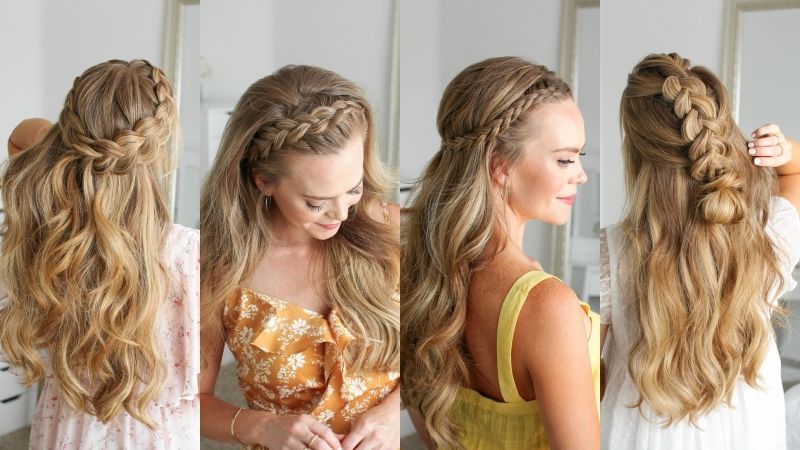 5 Half Up Dutch Braid Hairstyles | Missy Sue Inside Best And Newest Braided Half Up Knot Hairstyles (View 21 of 25)