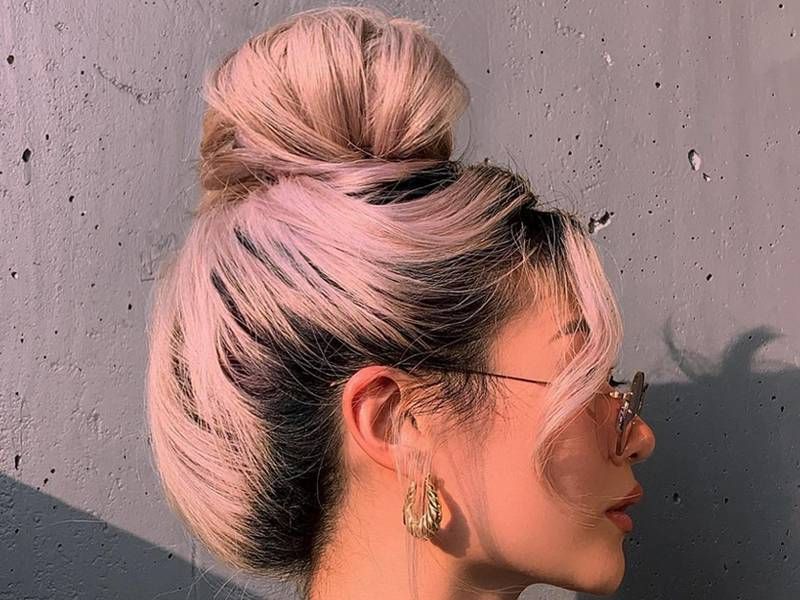 5 Messy Bun Hairstyles For 2021 | Makeup For Most Popular Messy Pretty Bun Hairstyles (Photo 21 of 25)