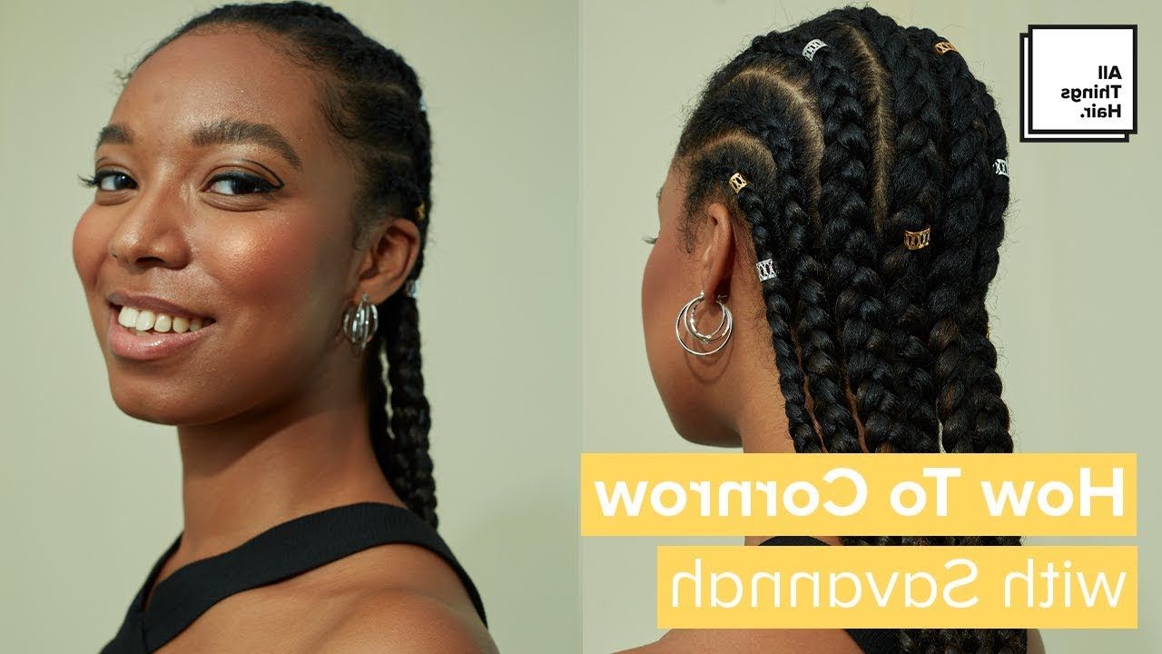 50 Best Cornrow Braid Hairstyles To Try In 2022 Within Recent Big Braids Hairstyles For Medium Length Hair (Photo 24 of 25)