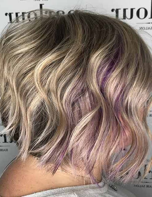 50 Chic Curly Bob Hairstyles – With Images And Styling Tips With Latest Purple Wavy Shoulder Length Bob Haircuts (Photo 24 of 25)