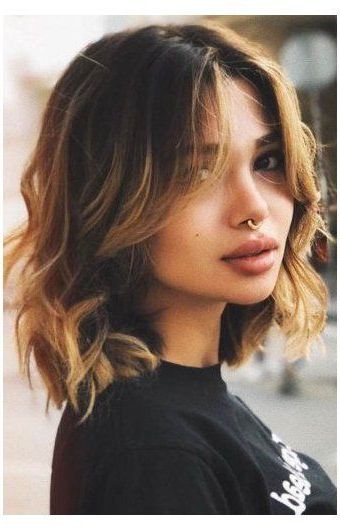 50 Chic Medium Length Layered Hair #layered #hair #medium #with #fringe  #layeredhairmediumwithfringe Medium L… | Thick Hair Styles, Medium Layered  Hair, Hair Styles Within Most Current Wavy Medium Hairstyles With Middle Part (View 3 of 25)