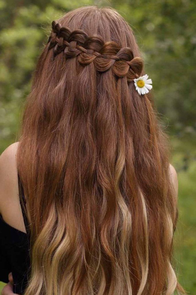 50+ Crown Braid Styling Ideas – Love Hairstyles Throughout 2018 Headband Braid Half Up Hairstyles (View 21 of 25)