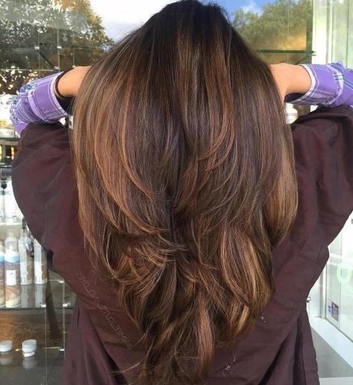 50 Exquisite Layered Haircuts For Thick Hair – Hairstylecamp For Current Straight Thick Hairstyles (View 16 of 25)