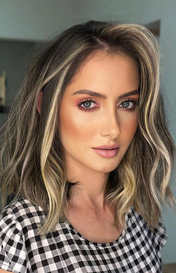 50 Long Bobs & Bob Haircuts To Shake Up Your Look : Lob Haircut Blonde  Highlights For 2018 Middle Parted Highlighted Long Bob Haircuts (View 10 of 25)