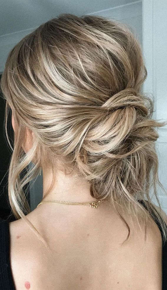 54 Cute Updo Hairstyles That Are Trendy For 2021 : Cute Messy Updo Within 2018 Messy Medium Half Up Hairstyles (View 25 of 25)