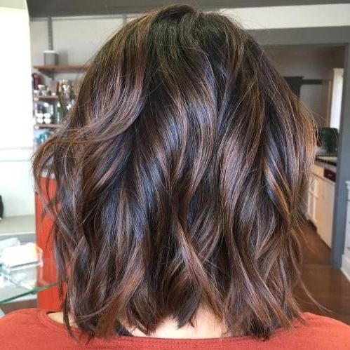 60 Chocolate Brown Hair Color Ideas For Brunettes | Balayage Hair, Short Hair  Balayage, Choppy Bob Hairstyles Intended For Newest Milk Chocolate Balayage Haircuts For Long Bob (View 4 of 25)