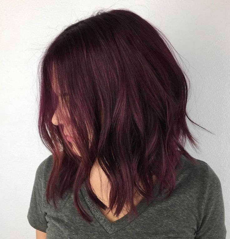 60 Inspiring Long Bob Hairstyles And Haircuts | Long Bob Hairstyles, Hair  Styles, Bob Hairstyles Inside Current Brunette To Mauve Ombre Hairstyles For Long Wavy Bob (View 2 of 25)