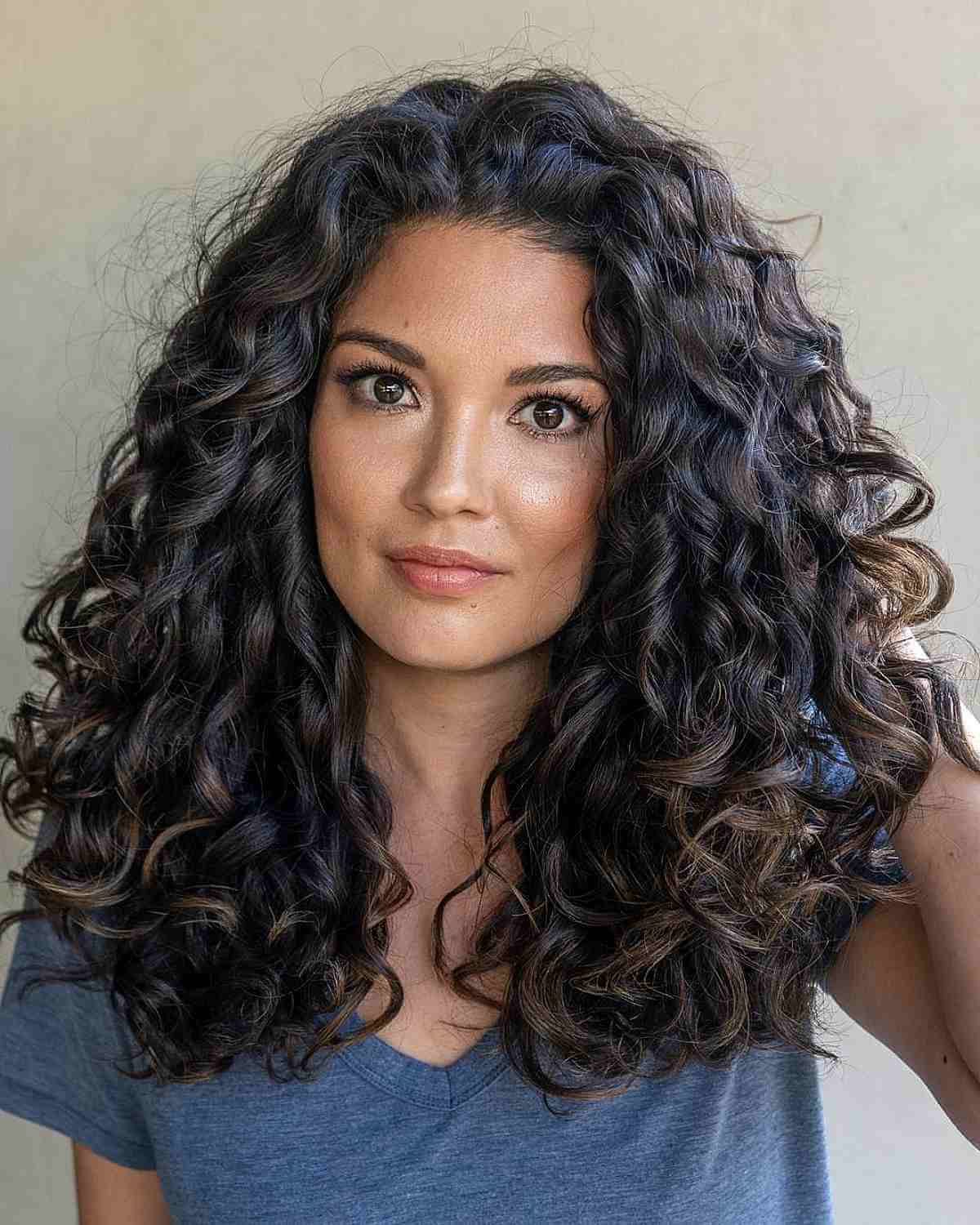 62 Best Shoulder Length Curly Hair Cuts & Styles In 2022 Pertaining To Most Up To Date Layered Curly Medium Length Hairstyles (View 3 of 25)