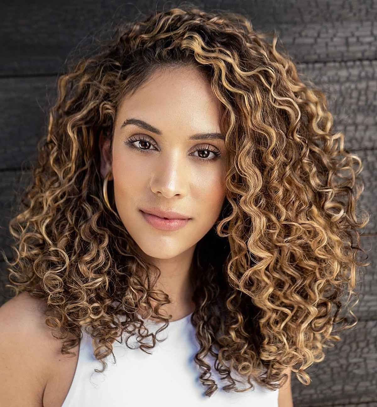 62 Best Shoulder Length Curly Hair Cuts & Styles In 2022 Throughout Recent Layered Curly Medium Length Hairstyles (View 7 of 25)