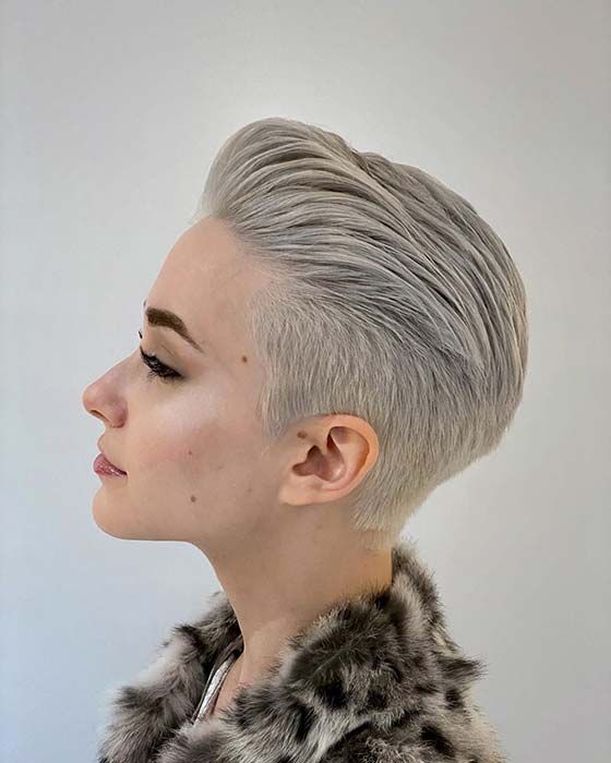 63 Short Haircuts For Women To Copy In 2021 – Stayglam Within Swept Back Long Pixie Hairstyles (View 13 of 25)