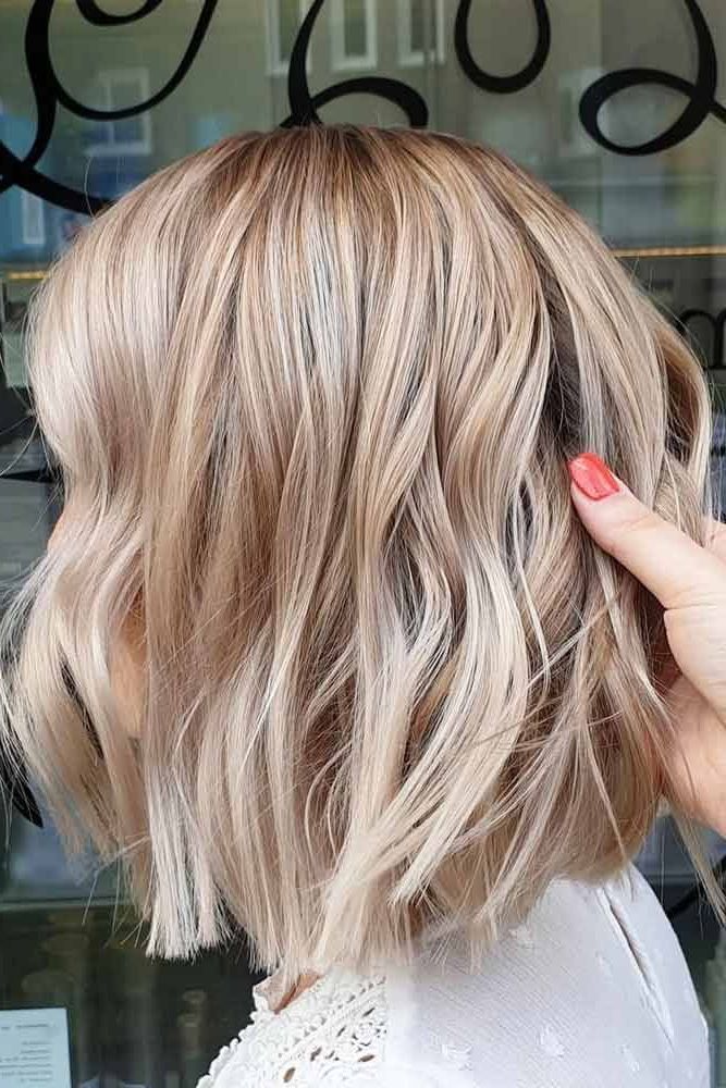 70 Medium Length Hairstyles Ideal For Thick Hair | Lovehairstyles |  Hair Lengths, Medium Length Blonde Hair, Thick Hair Styles Intended For Most Recently Blunt Beige Blonde Lob Haircuts (View 1 of 25)