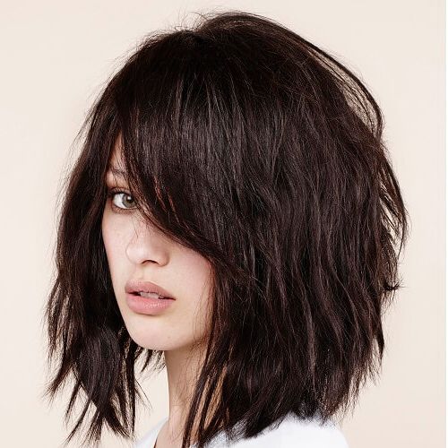 80 Medium Length Haircuts With Bangs For 2022 (with Pictures) Within Latest Medium Haircuts With A Fringe (View 14 of 25)
