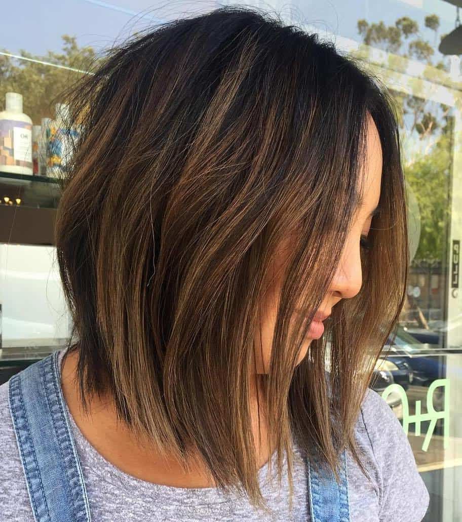 95 Long Bob Hairstyles You Must Wear In 2020 Throughout Textured Bob Hairstyles With Babylights (Photo 22 of 25)