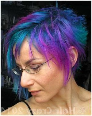 All Hair Timelines – Haircrazy | Multi Colored Hair, Bright Hair  Colors, Coloured Hair Inside Edgy Lavender Short Hairstyles With Aqua Tones (View 18 of 25)