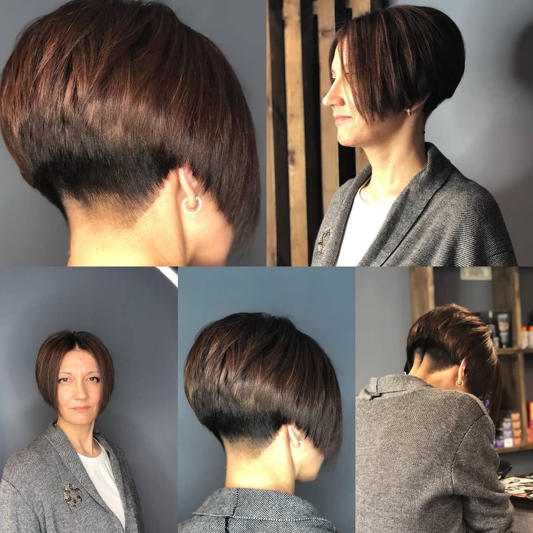 Ar Of Be #bob #bobhaircut #bobhairstyle #aline #alinebob #undercut  #undercutbob #short… | Short Bob Hairstyles, Short Stacked Bob Hairstyles,  Choppy Bob Hairstyles With A Line Bob Hairstyles With An Undercut (View 3 of 25)