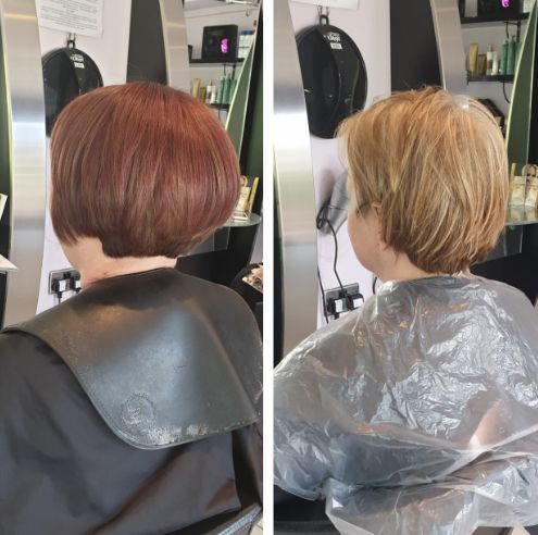 Before And After Colour And Style Photos – Oasis Hair Nantwich For Rooty Blonde Bob Hairstyles (View 21 of 25)