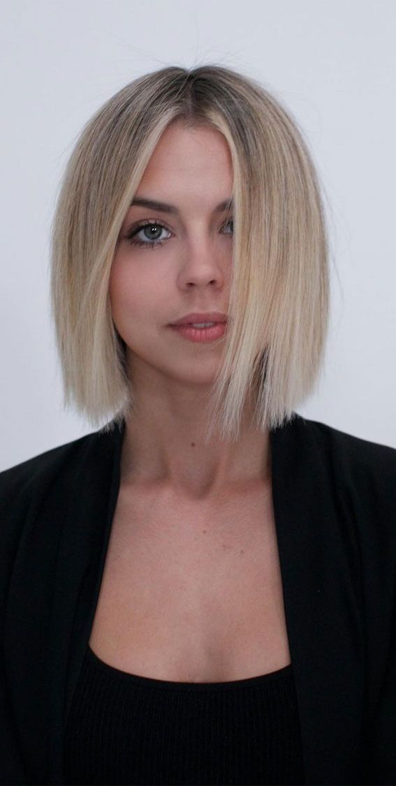Best Haircuts & Hairstyles To Try In 2021 : Soft Blunt Haircut In 2018 Blunt Beige Blonde Lob Haircuts (View 15 of 25)